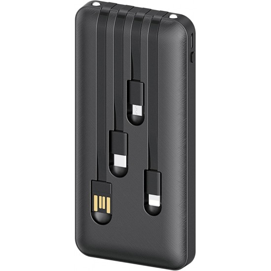 Power Bank Mobile 1Hora 10.5W Max 10000Mah - Gar148 Black